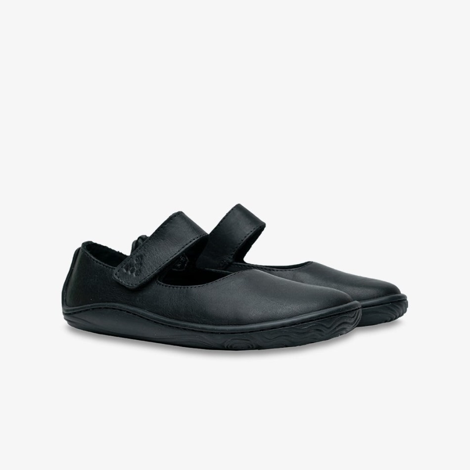 Addis Wyn Kids Vivobarefoot Obsidian