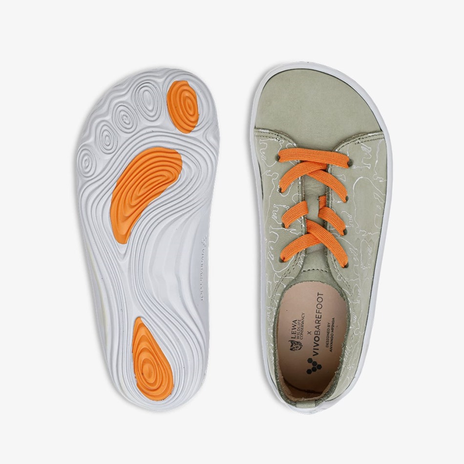 Addis Lewa Juniors Sage Vivobarefoot