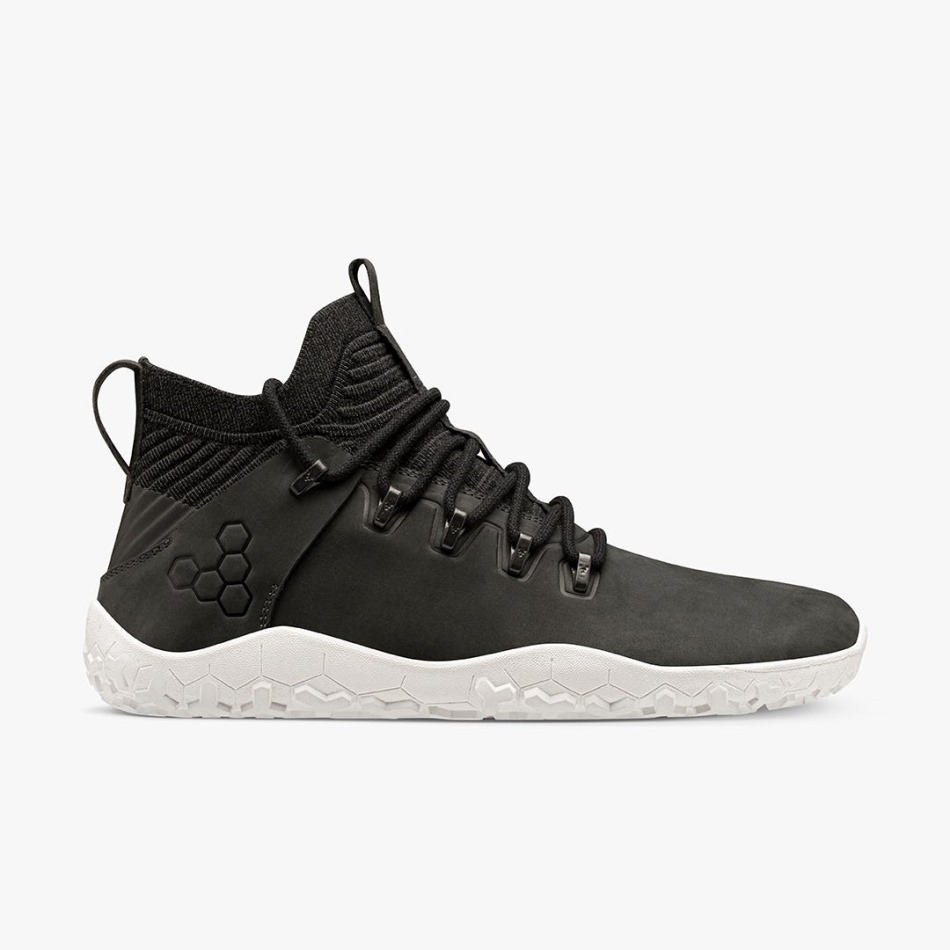 Magna Fg Mens Vivobarefoot Obsidian-White
